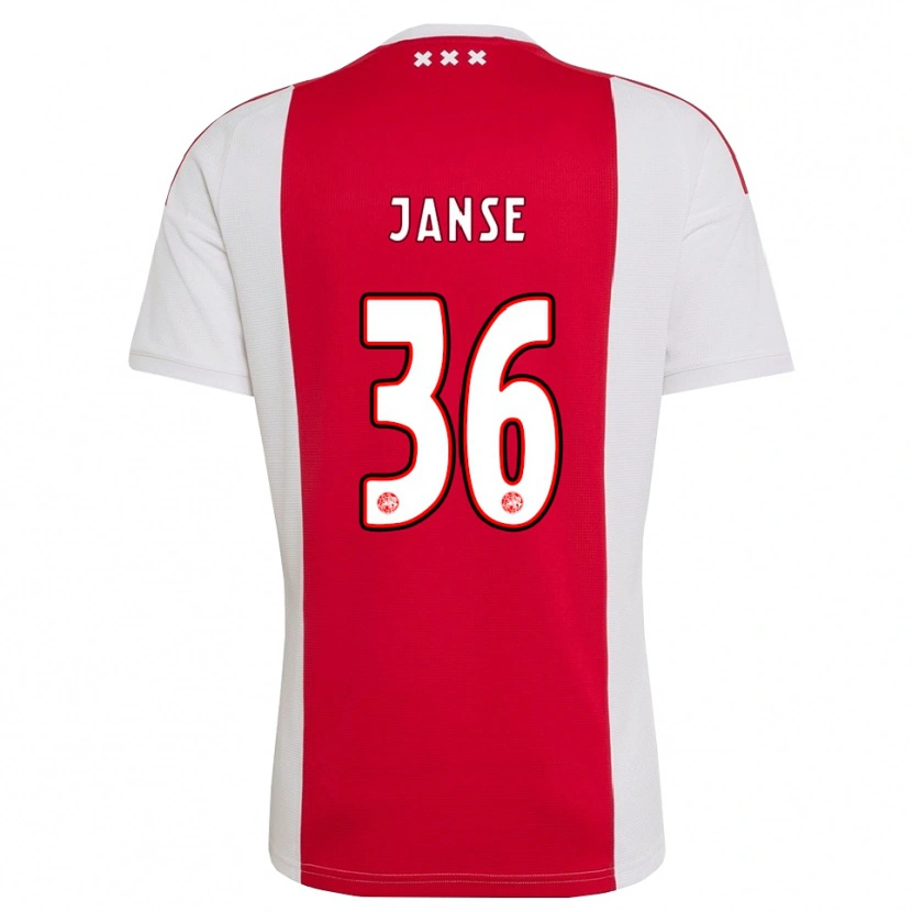 Danxen Män Dies Janse #36 Röd Vit Gul Hemmatröja Matchtröjor 2026/27 Tröjor T-Tröja