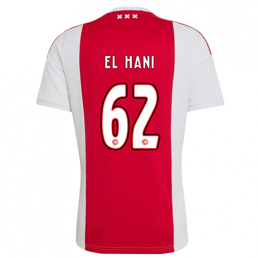 Danxen Män Aymean El Hani #62 Röd Vit Gul Hemmatröja Matchtröjor 2026/27 Tröjor T-Tröja