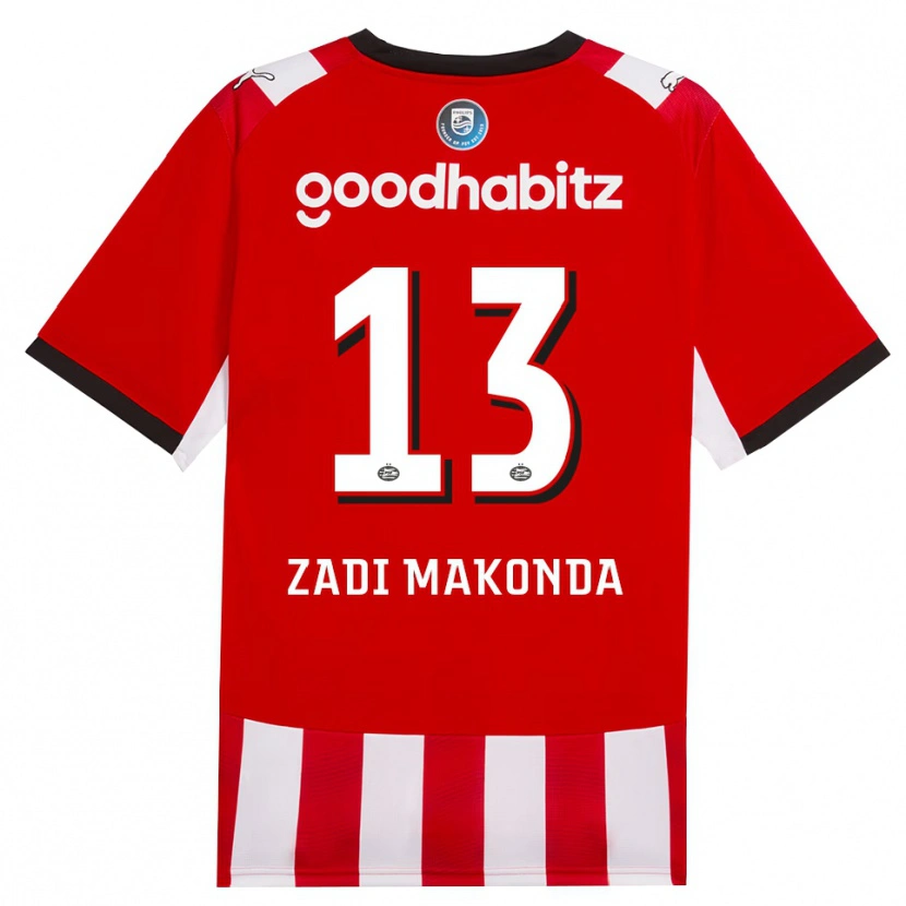 Danxen Män David Zadi Makonda #13 Röd Vit Svart Hemmatröja Matchtröjor 2026/27 Tröjor T-Tröja