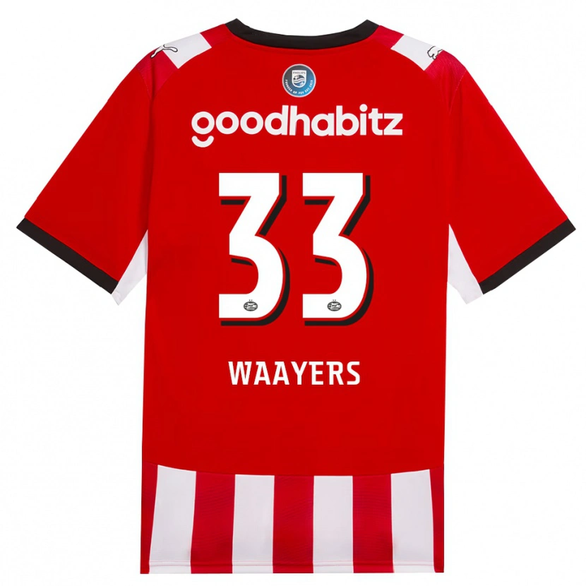Danxen Män Eus Waayers #33 Röd Vit Svart Hemmatröja Matchtröjor 2026/27 Tröjor T-Tröja