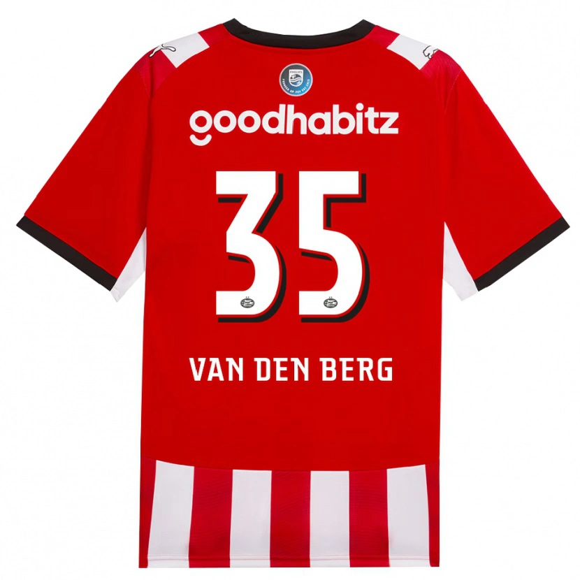 Danxen Män Joël Van Den Berg #35 Röd Vit Svart Hemmatröja Matchtröjor 2026/27 Tröjor T-Tröja