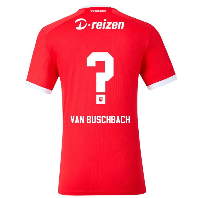 Danxen Män Myles Van Buschbach #0 Röd Vit Hemmatröja Matchtröjor 2026/27 Tröjor T-Tröja