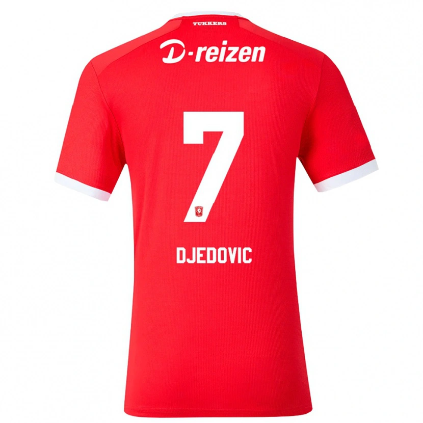 Danxen Män Seldin Djedovic #7 Röd Vit Hemmatröja Matchtröjor 2026/27 Tröjor T-Tröja