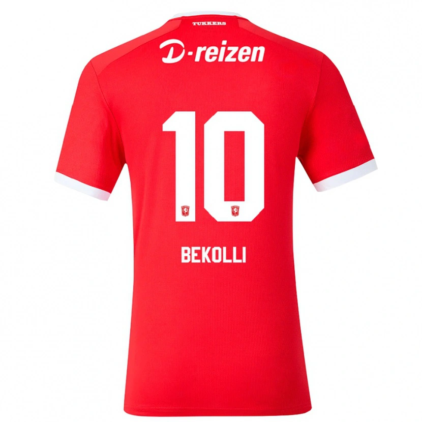 Danxen Män Leart Bekolli #10 Röd Vit Hemmatröja Matchtröjor 2026/27 Tröjor T-Tröja