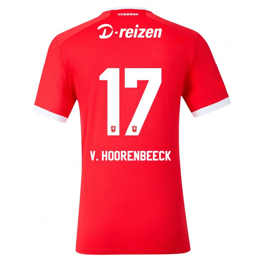 Danxen Män Alec Van Hoorenbeeck #17 Röd Vit Hemmatröja Matchtröjor 2026/27 Tröjor T-Tröja