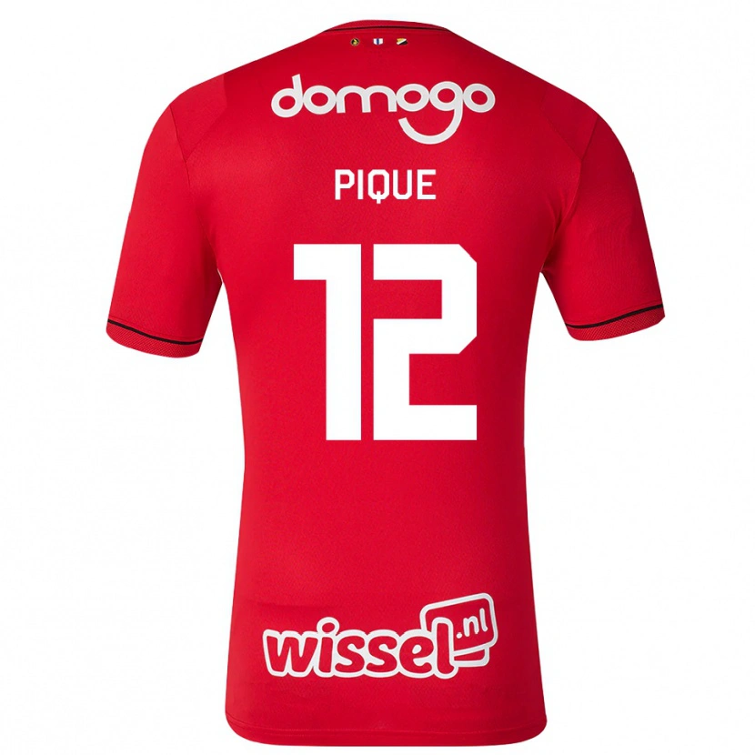 Danxen Män Naomi Piqué #12 Röd Vit Svart Hemmatröja Matchtröjor 2026/27 Tröjor T-Tröja