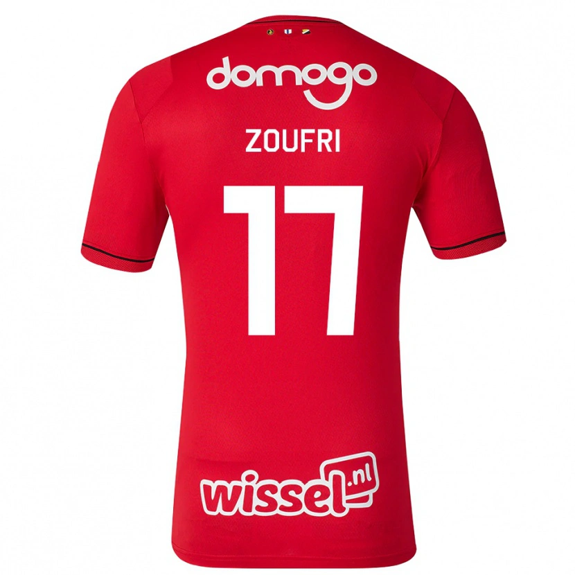 Danxen Män Rayen Zoufri #17 Röd Vit Svart Hemmatröja Matchtröjor 2026/27 Tröjor T-Tröja
