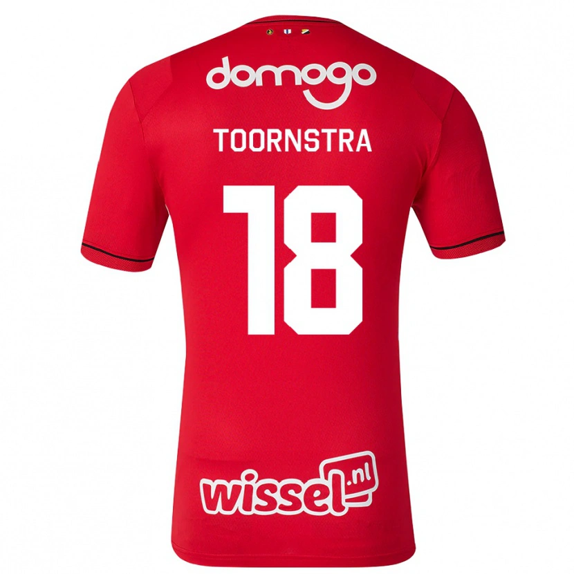 Danxen Män Jens Toornstra #18 Röd Vit Svart Hemmatröja Matchtröjor 2026/27 Tröjor T-Tröja