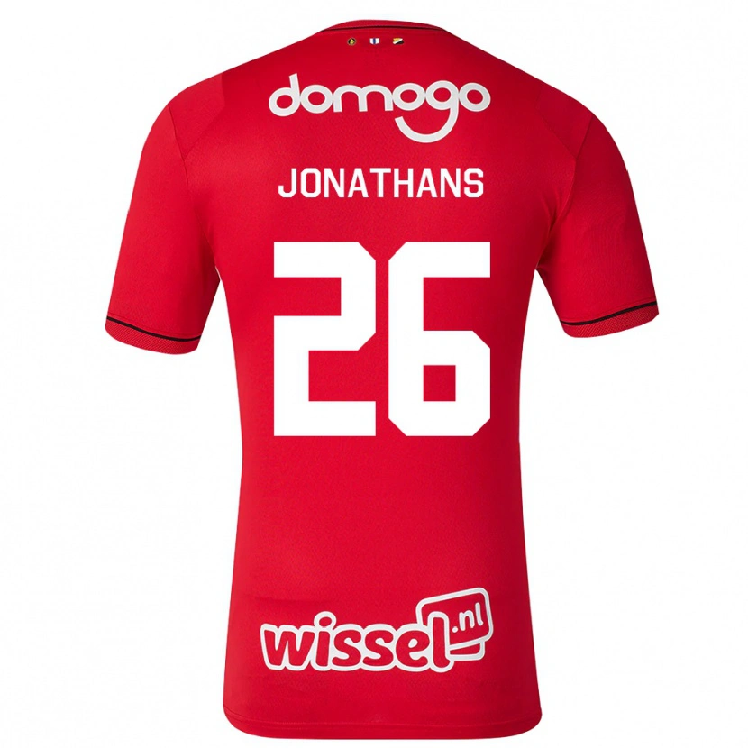 Danxen Män Miliano Jonathans #26 Röd Vit Svart Hemmatröja Matchtröjor 2026/27 Tröjor T-Tröja