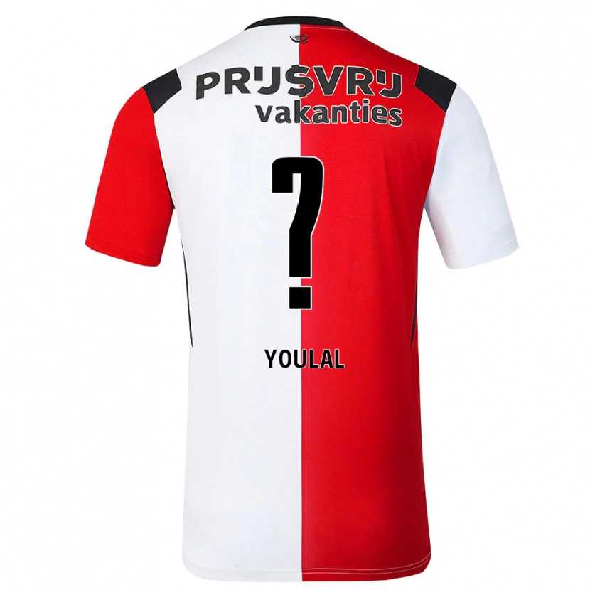 Danxen Män Bilal Youlal #0 Röd Vit Svart Hemmatröja Matchtröjor 2026/27 Tröjor T-Tröja
