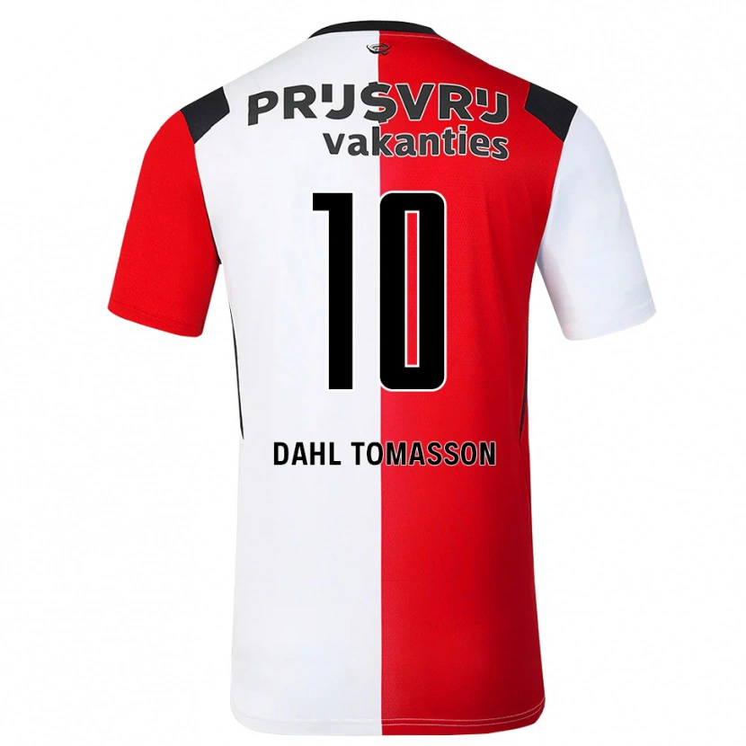 Danxen Män Luca Dahl Tomasson #10 Röd Vit Svart Hemmatröja Matchtröjor 2026/27 Tröjor T-Tröja