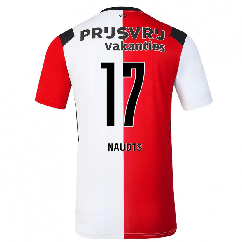 Danxen Män Jamir Naudts #17 Röd Vit Svart Hemmatröja Matchtröjor 2026/27 Tröjor T-Tröja