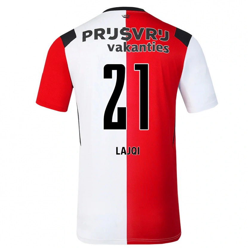 Danxen Män Merlind Lajqi #21 Röd Vit Svart Hemmatröja Matchtröjor 2026/27 Tröjor T-Tröja