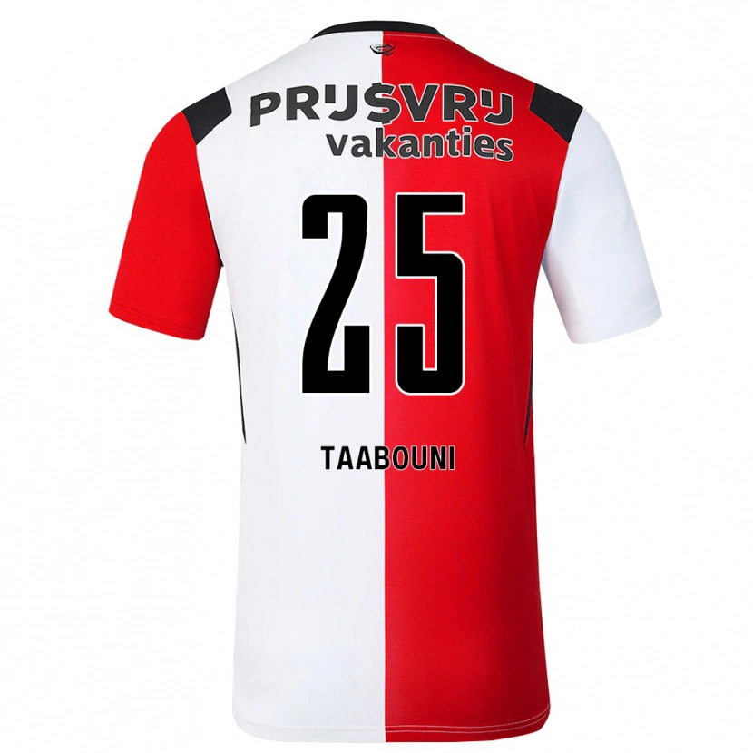 Danxen Män Mohamed Taabouni #25 Röd Vit Svart Hemmatröja Matchtröjor 2026/27 Tröjor T-Tröja