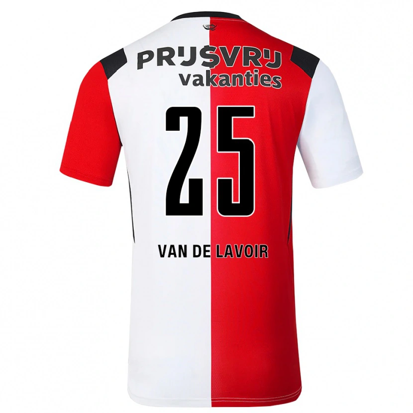 Danxen Män Romeé Van De Lavoir #25 Röd Vit Svart Hemmatröja Matchtröjor 2026/27 Tröjor T-Tröja