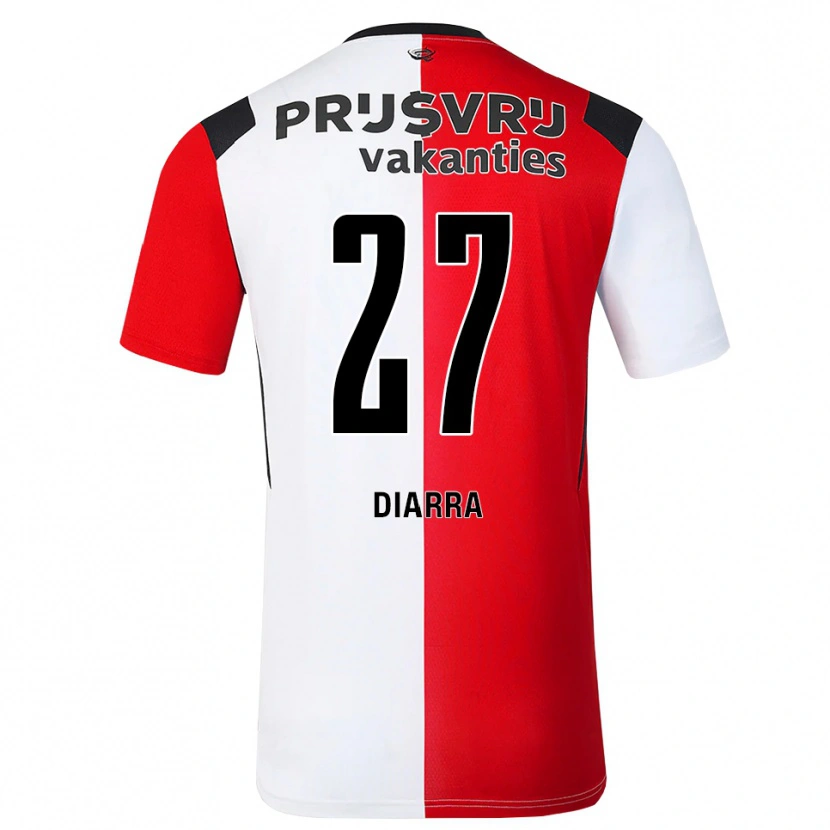 Danxen Män Gaoussou Diarra #27 Röd Vit Svart Hemmatröja Matchtröjor 2026/27 Tröjor T-Tröja