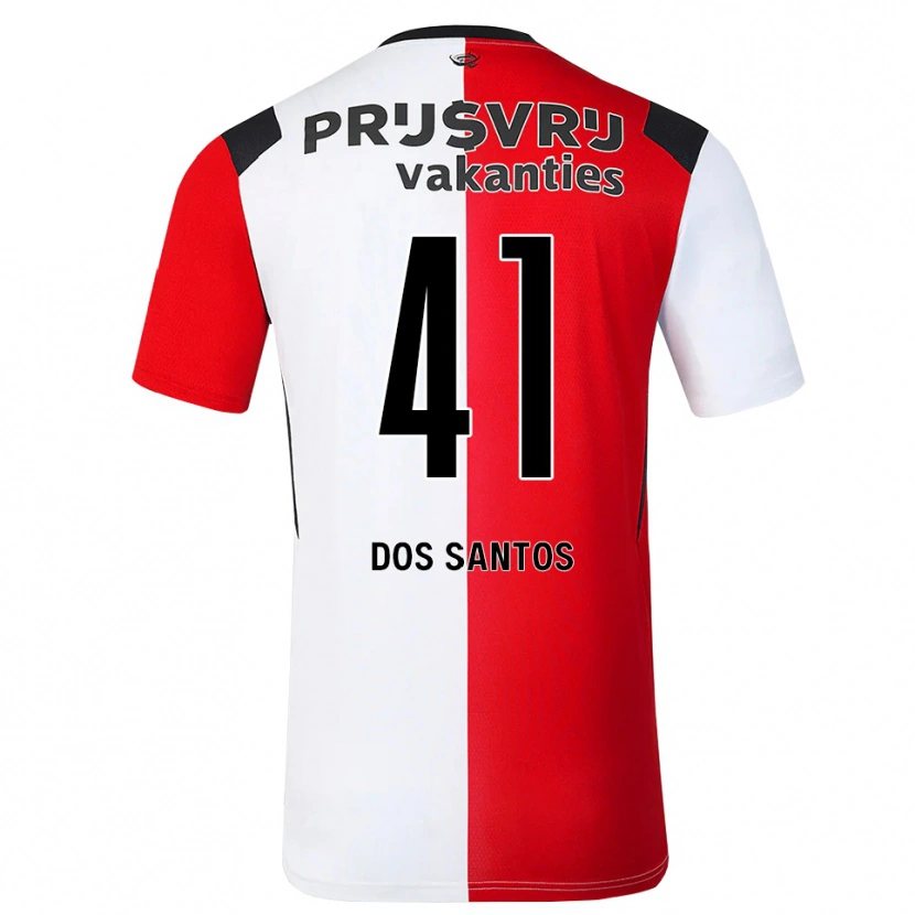 Danxen Män Giuliany Ben-David Dos Santos #41 Röd Vit Svart Hemmatröja Matchtröjor 2026/27 Tröjor T-Tröja