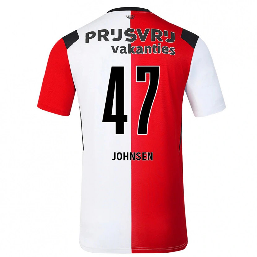 Danxen Män Mikael Torset Johnsen #47 Röd Vit Svart Hemmatröja Matchtröjor 2026/27 Tröjor T-Tröja