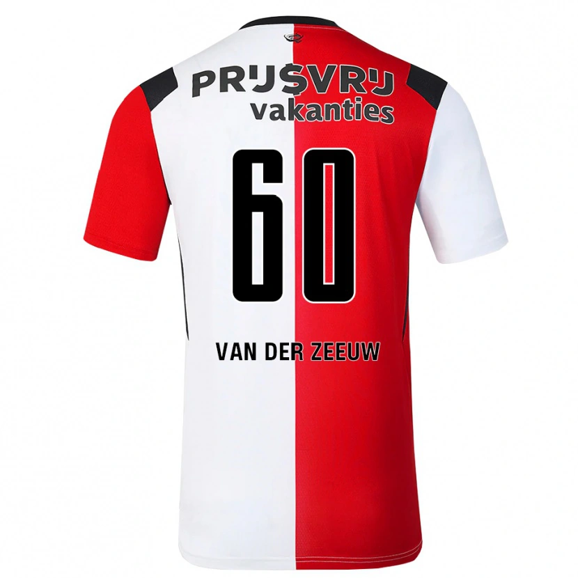 Danxen Män Twan Van Der Zeeuw #60 Röd Vit Svart Hemmatröja Matchtröjor 2026/27 Tröjor T-Tröja