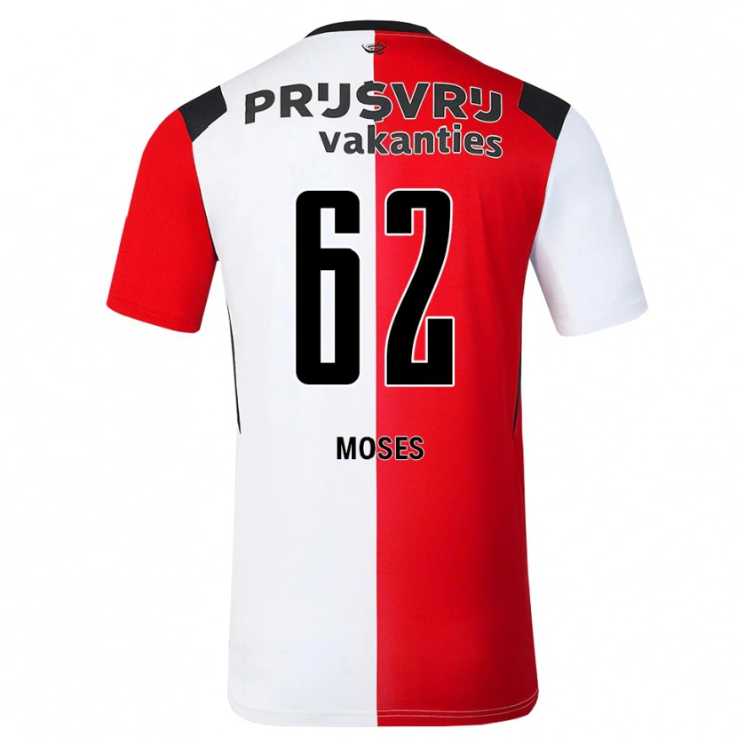 Danxen Män Troy Moses #62 Röd Vit Svart Hemmatröja Matchtröjor 2026/27 Tröjor T-Tröja