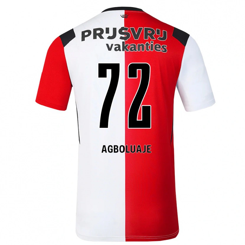 Danxen Män Hakeem Agboluaje #72 Röd Vit Svart Hemmatröja Matchtröjor 2026/27 Tröjor T-Tröja