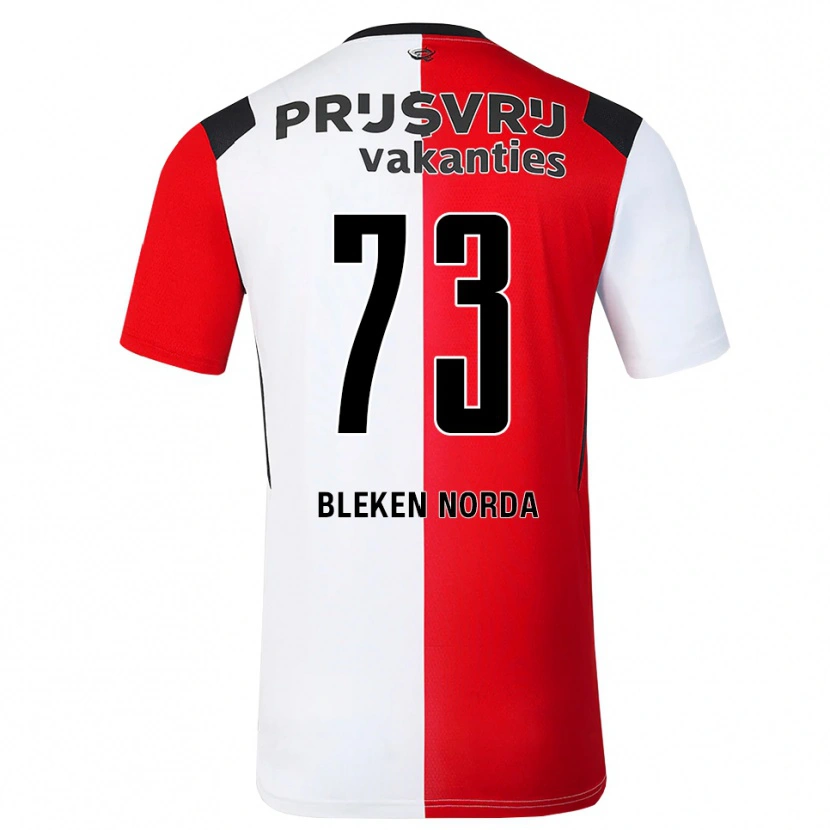 Danxen Män Haakon Bleken Norda #73 Röd Vit Svart Hemmatröja Matchtröjor 2026/27 Tröjor T-Tröja