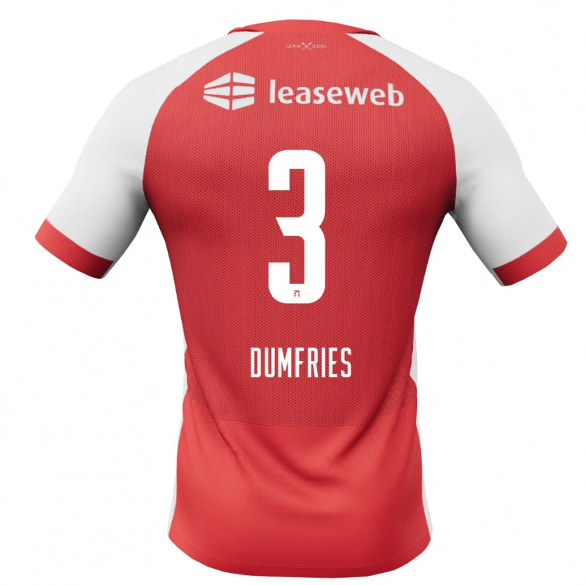 Danxen Män Keayon Dumfries #3 Röd Vit Svart Hemmatröja Matchtröjor 2026/27 Tröjor T-Tröja