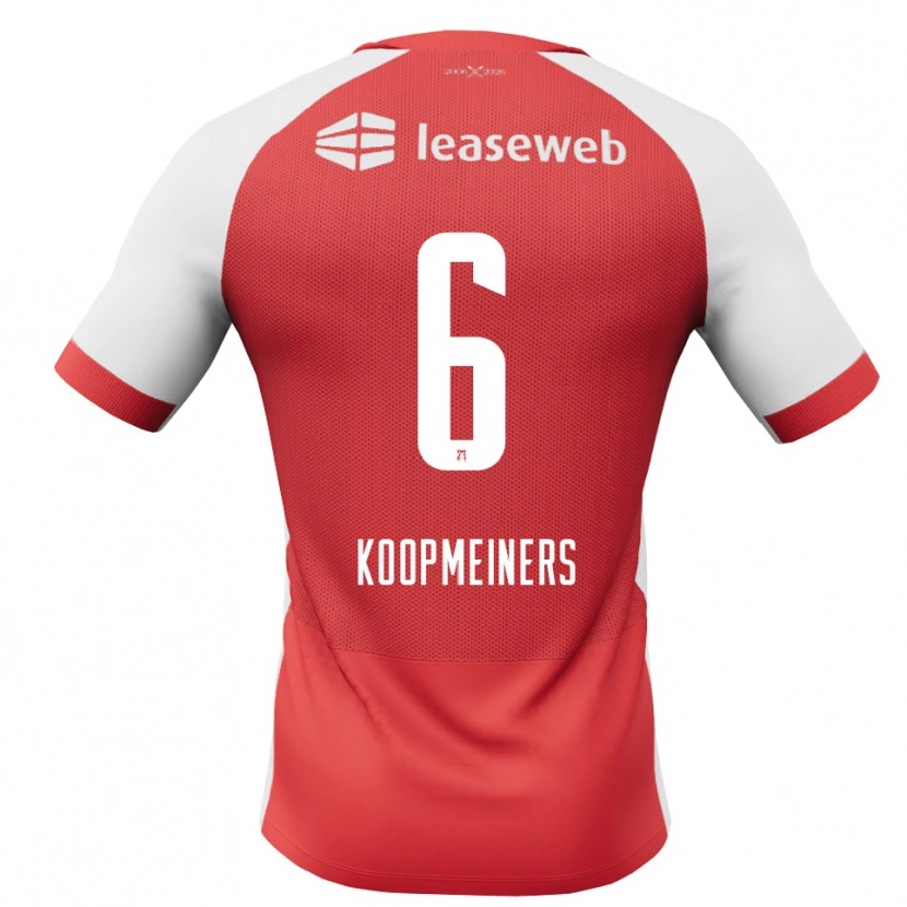 Danxen Män Peer Koopmeiners #6 Röd Vit Svart Hemmatröja Matchtröjor 2026/27 Tröjor T-Tröja