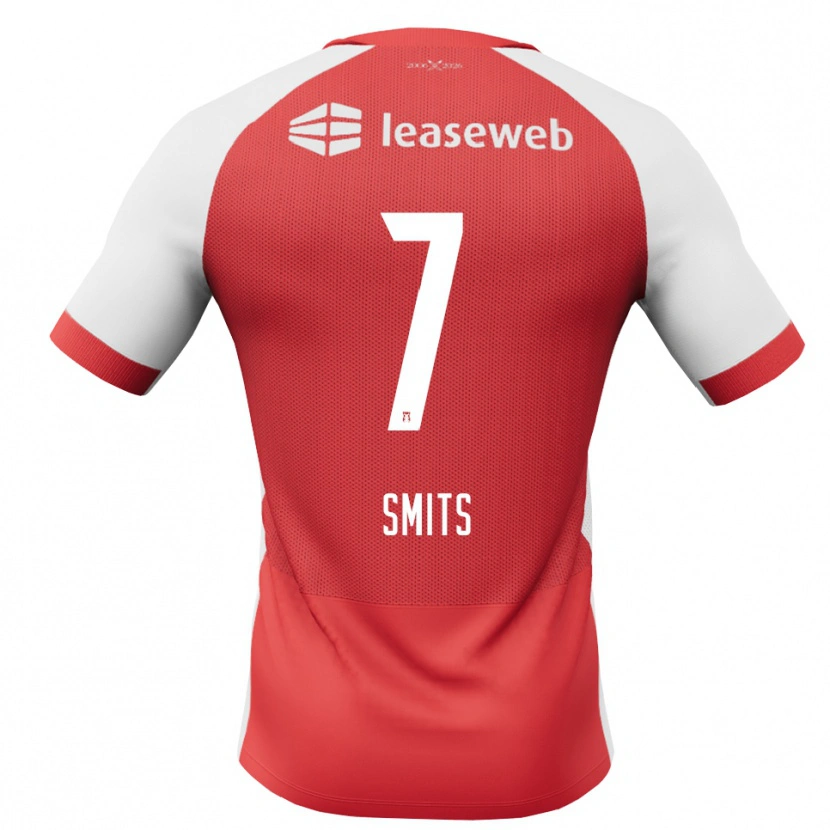 Danxen Män Anthony Smits #7 Röd Vit Svart Hemmatröja Matchtröjor 2026/27 Tröjor T-Tröja