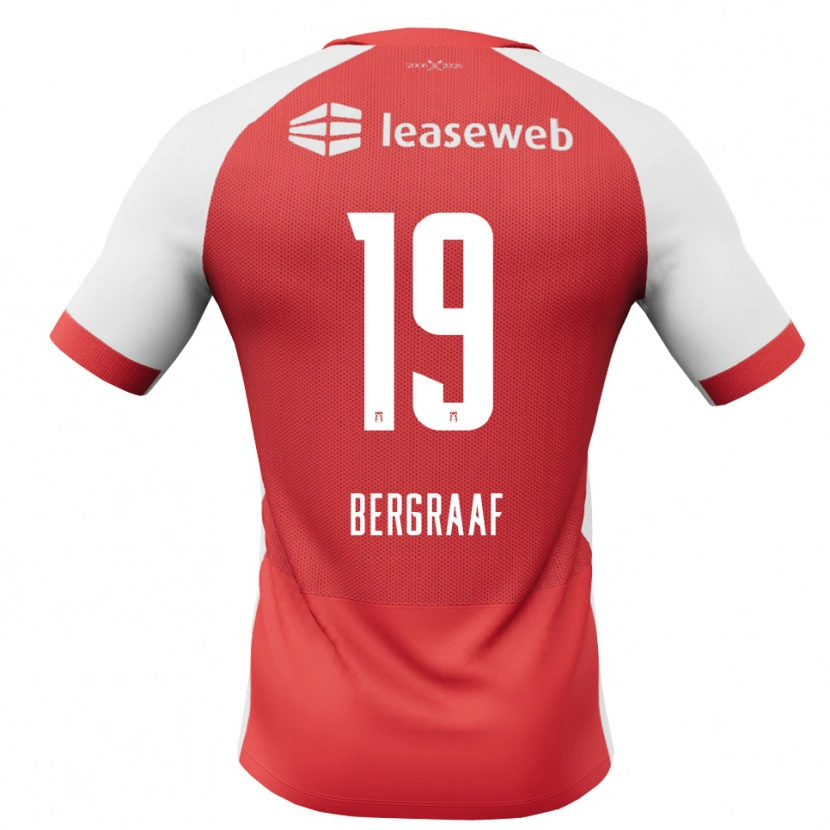 Danxen Män Jerolldino Bergraaf #19 Röd Vit Svart Hemmatröja Matchtröjor 2026/27 Tröjor T-Tröja