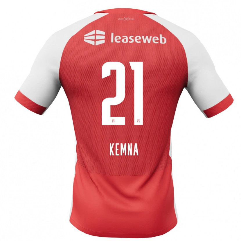 Danxen Män Ties Kemna #21 Röd Vit Svart Hemmatröja Matchtröjor 2026/27 Tröjor T-Tröja