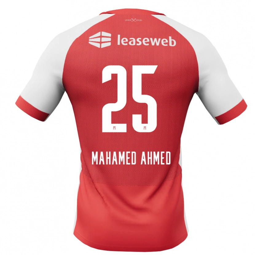 Danxen Män Nuur Mahamed Ahmed #25 Röd Vit Svart Hemmatröja Matchtröjor 2026/27 Tröjor T-Tröja