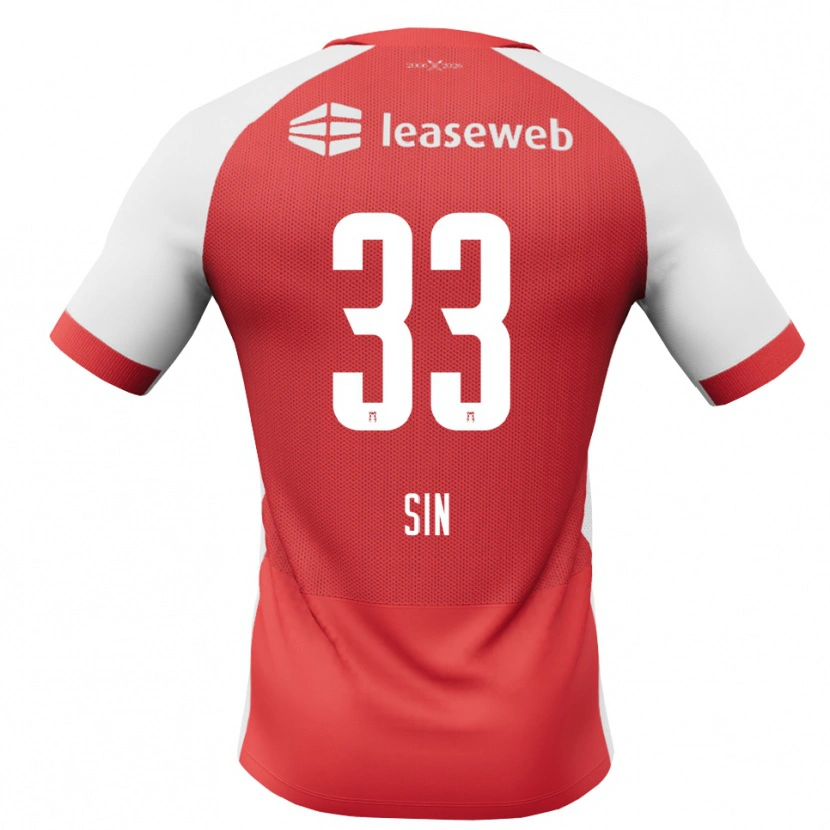 Danxen Män Matej Sin #33 Röd Vit Svart Hemmatröja Matchtröjor 2026/27 Tröjor T-Tröja