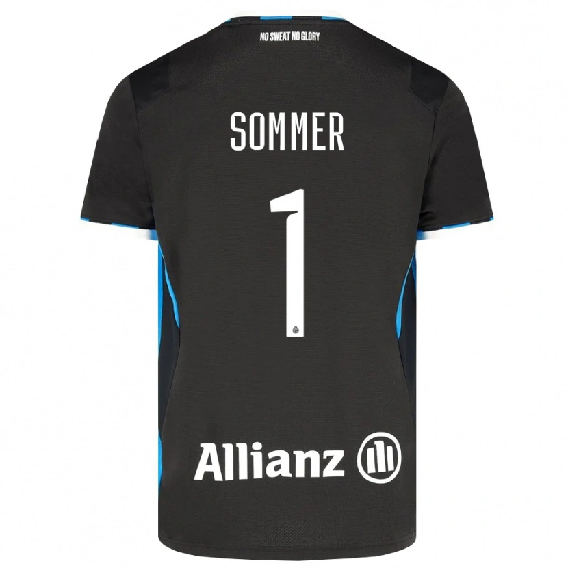 Danxen Män Yann Sommer #1 Svart Röd Blå Hemmatröja Matchtröjor 2026/27 Tröjor T-Tröja