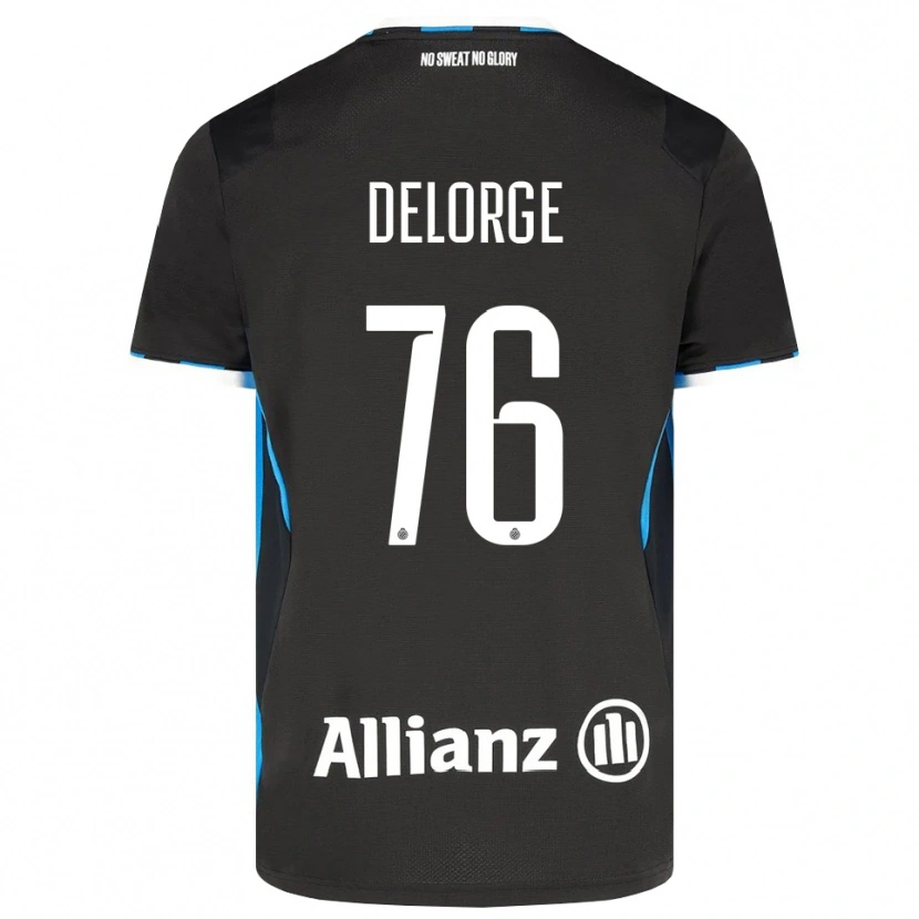 Danxen Män Lucas Delorge #76 Svart Röd Blå Hemmatröja Matchtröjor 2026/27 Tröjor T-Tröja