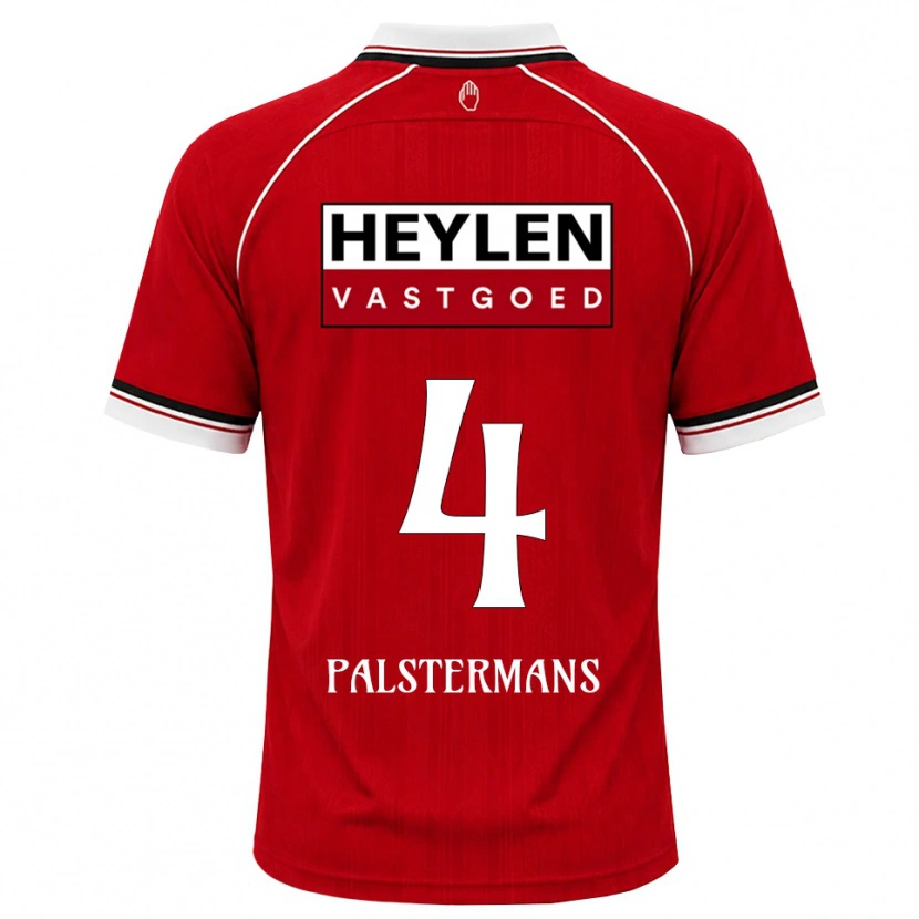 Danxen Män Jasper Palstermans #4 Röd Vit Svart Hemmatröja Matchtröjor 2026/27 Tröjor T-Tröja