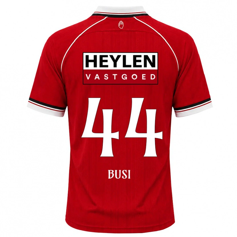 Danxen Män Maxime Busi #44 Röd Vit Svart Hemmatröja Matchtröjor 2026/27 Tröjor T-Tröja