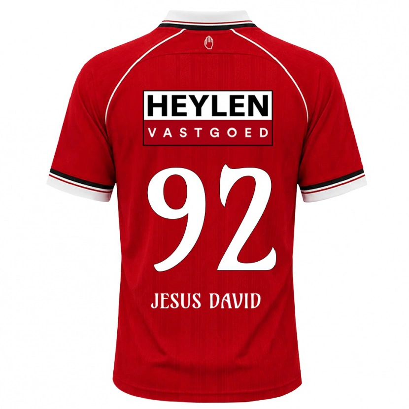 Danxen Män Gabriel Jesus David #92 Röd Vit Svart Hemmatröja Matchtröjor 2026/27 Tröjor T-Tröja