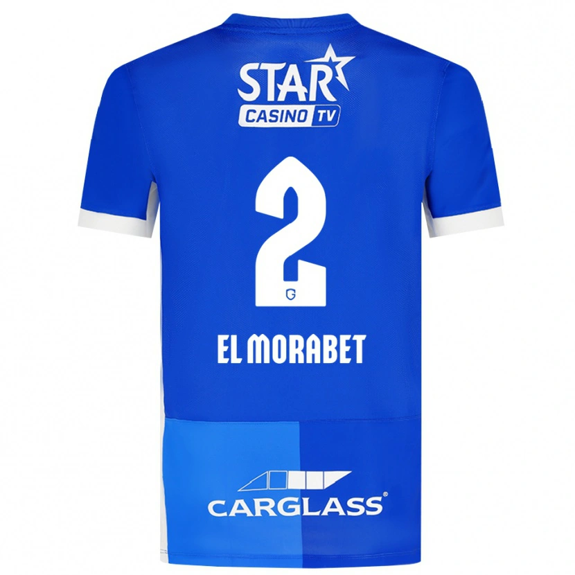 Danxen Män Sami El Morabet #2 Mellanblå Kungligblå Vit Hemmatröja Matchtröjor 2026/27 Tröjor T-Tröja