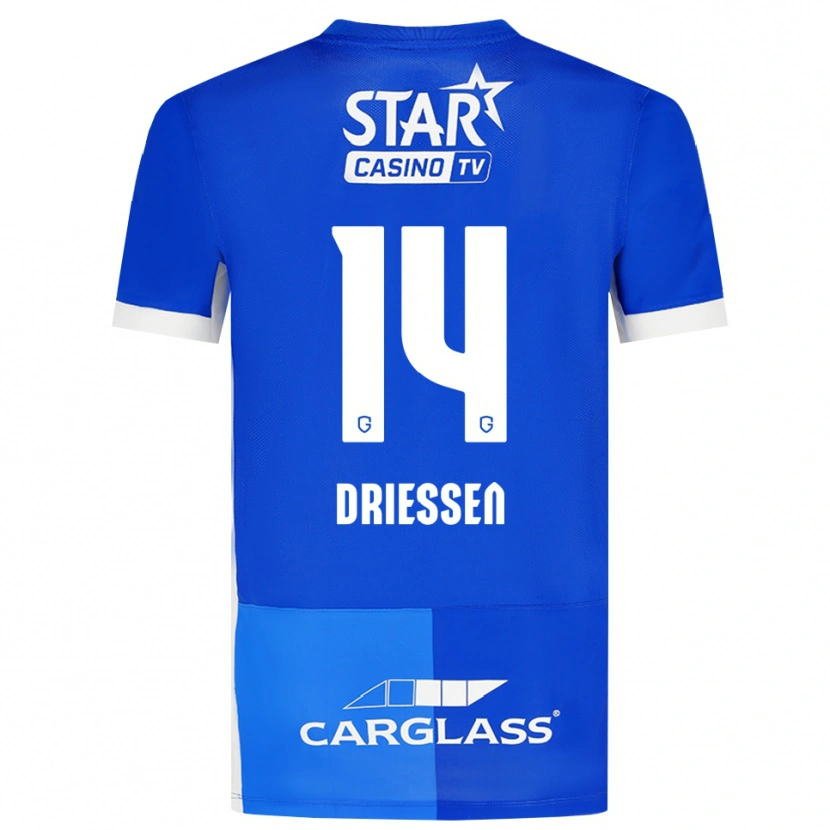 Danxen Män Jelle Driessen #14 Mellanblå Kungligblå Vit Hemmatröja Matchtröjor 2026/27 Tröjor T-Tröja