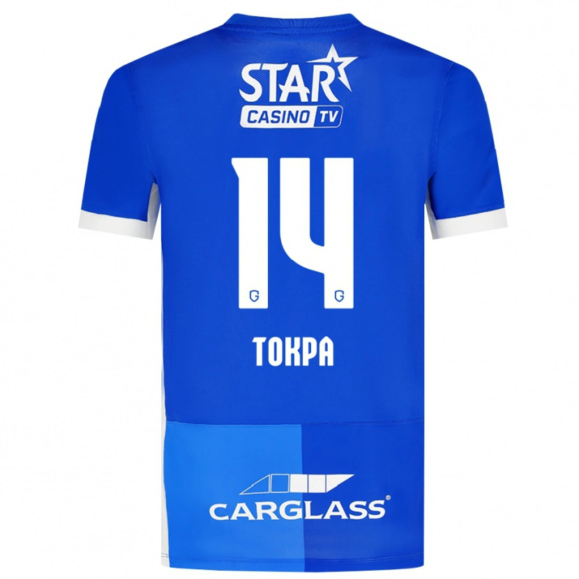 Danxen Män Winner Tokpa #14 Mellanblå Kungligblå Vit Hemmatröja Matchtröjor 2026/27 Tröjor T-Tröja
