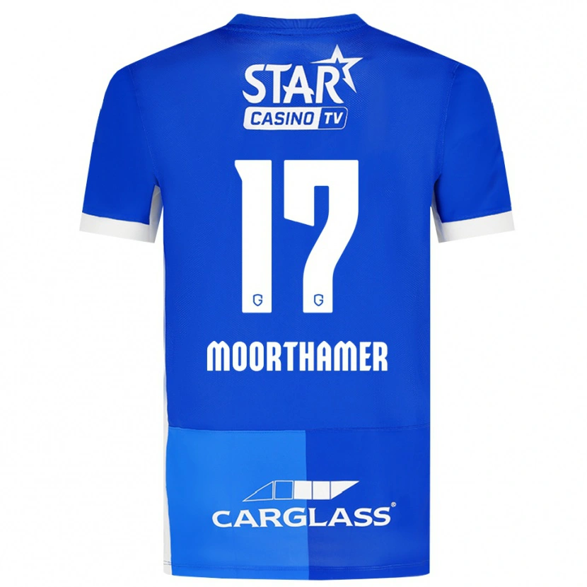 Danxen Män Tinus Moorthamer #17 Mellanblå Kungligblå Vit Hemmatröja Matchtröjor 2026/27 Tröjor T-Tröja