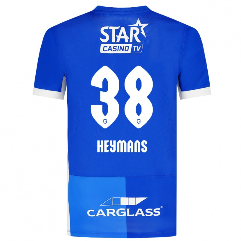Danxen Män Daan Heymans #38 Mellanblå Kungligblå Vit Hemmatröja Matchtröjor 2026/27 Tröjor T-Tröja
