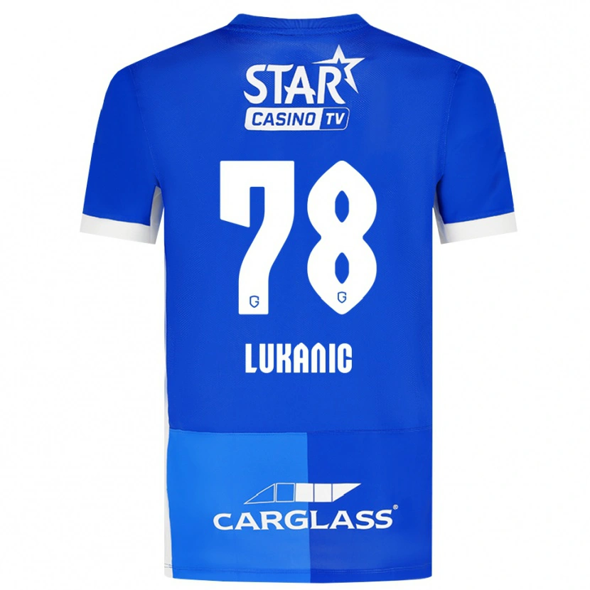 Danxen Män Luka Lukanic #78 Mellanblå Kungligblå Vit Hemmatröja Matchtröjor 2026/27 Tröjor T-Tröja