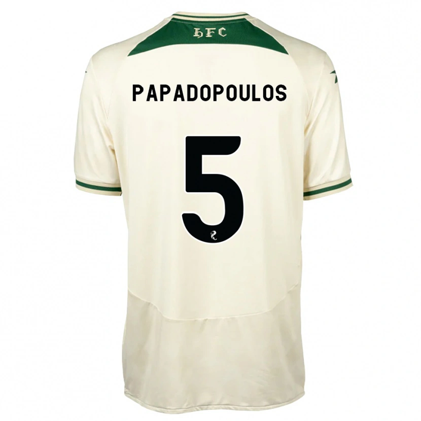 Danxen Män Stacey Papadopoulos #5 Vit Skogsgrön Bortatröja Matchtröjor 2026/27 Tröjor T-Tröja