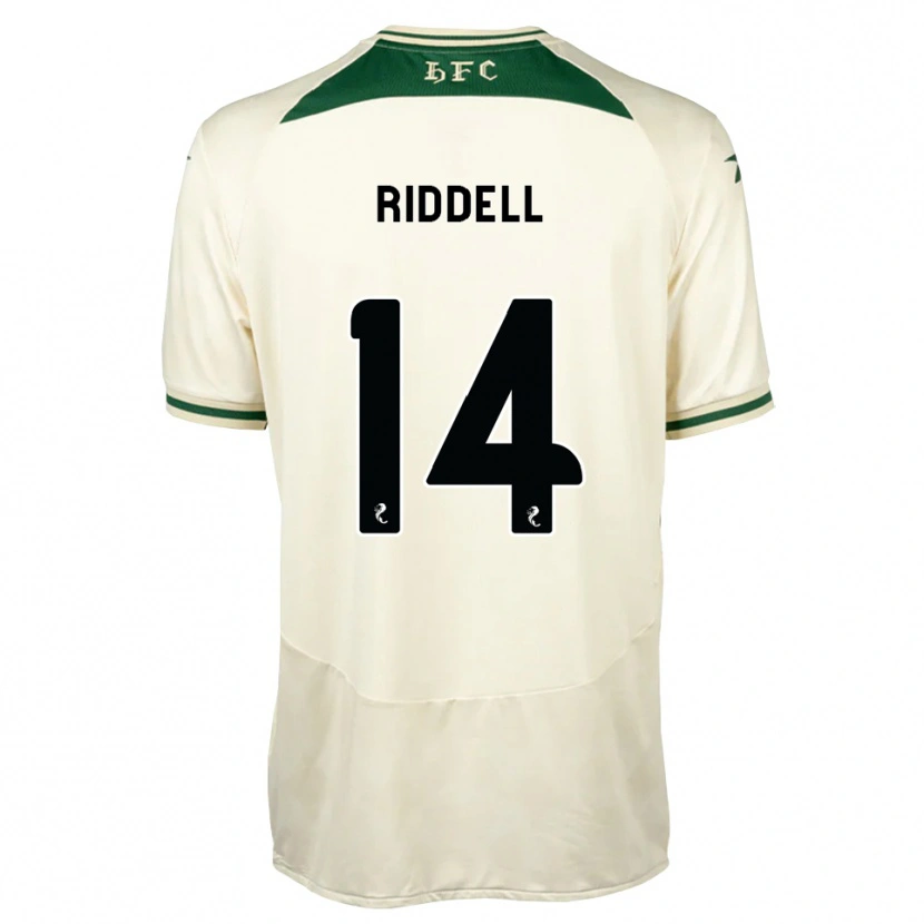 Danxen Män Jaden Riddell #14 Vit Skogsgrön Bortatröja Matchtröjor 2026/27 Tröjor T-Tröja