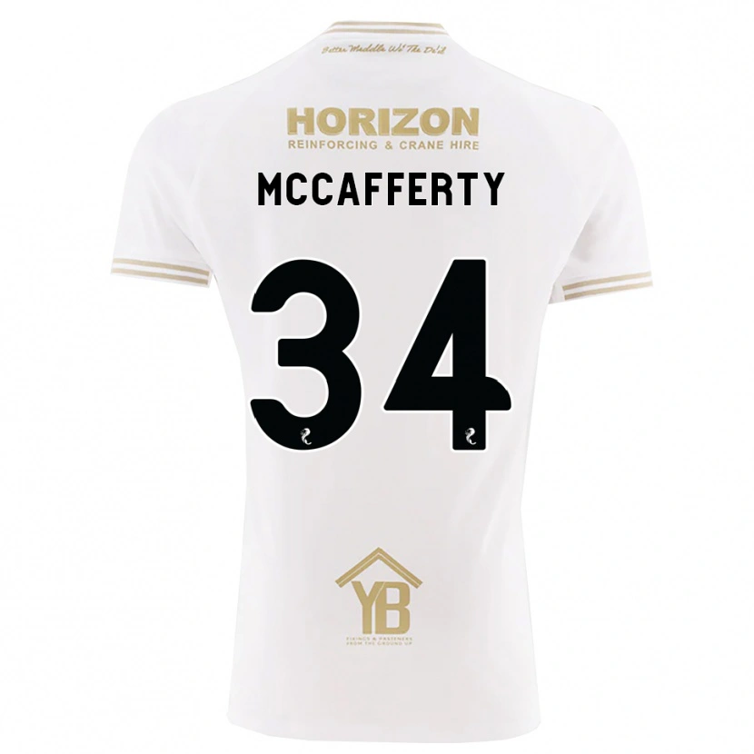 Danxen Män Flynn Mccafferty #34 Vete Vit Bortatröja Matchtröjor 2026/27 Tröjor T-Tröja