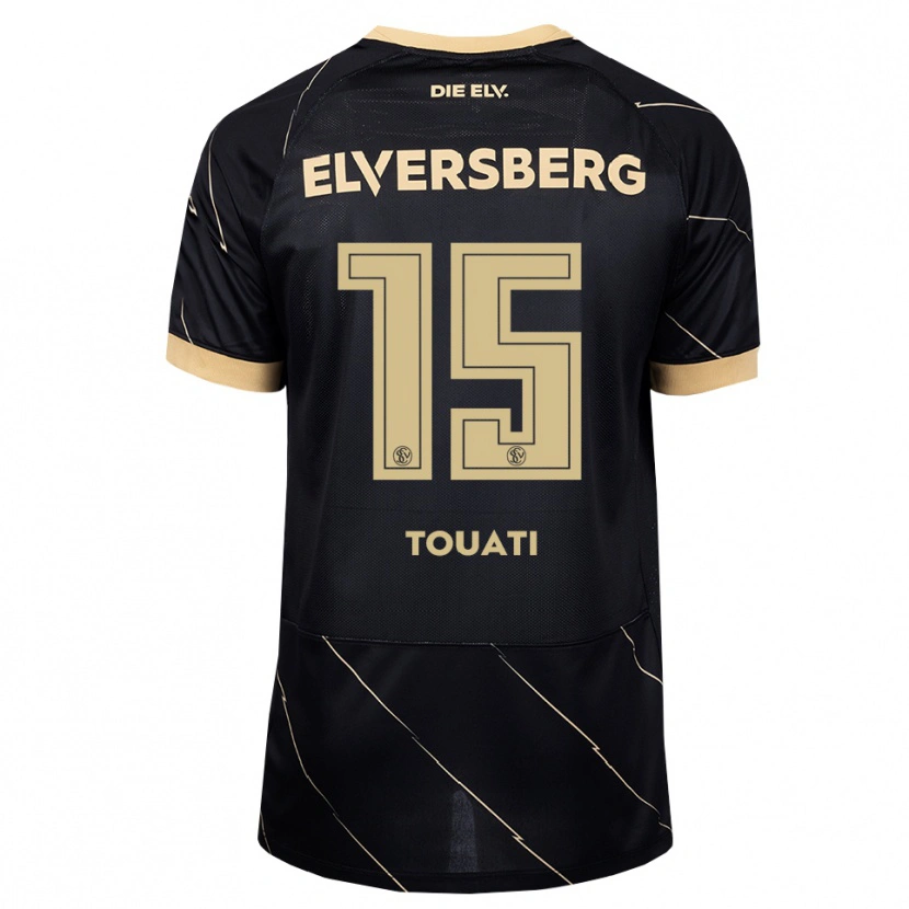 Danxen Män Naserdine Touati #15 Svart Brun Bortatröja Matchtröjor 2026/27 Tröjor T-Tröja