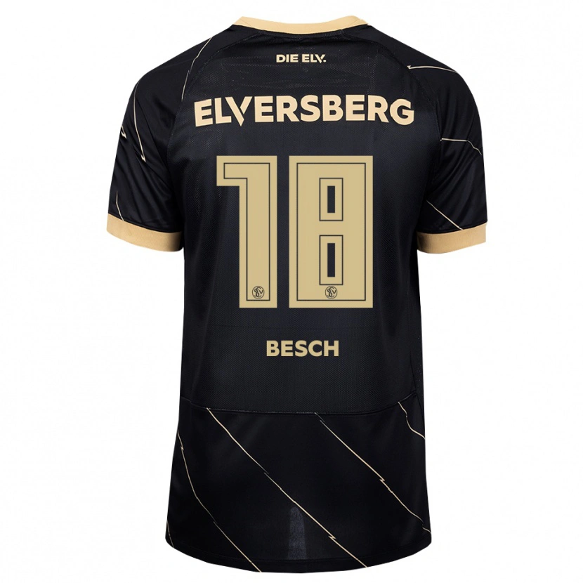 Danxen Män Philipp Besch #18 Svart Brun Bortatröja Matchtröjor 2026/27 Tröjor T-Tröja