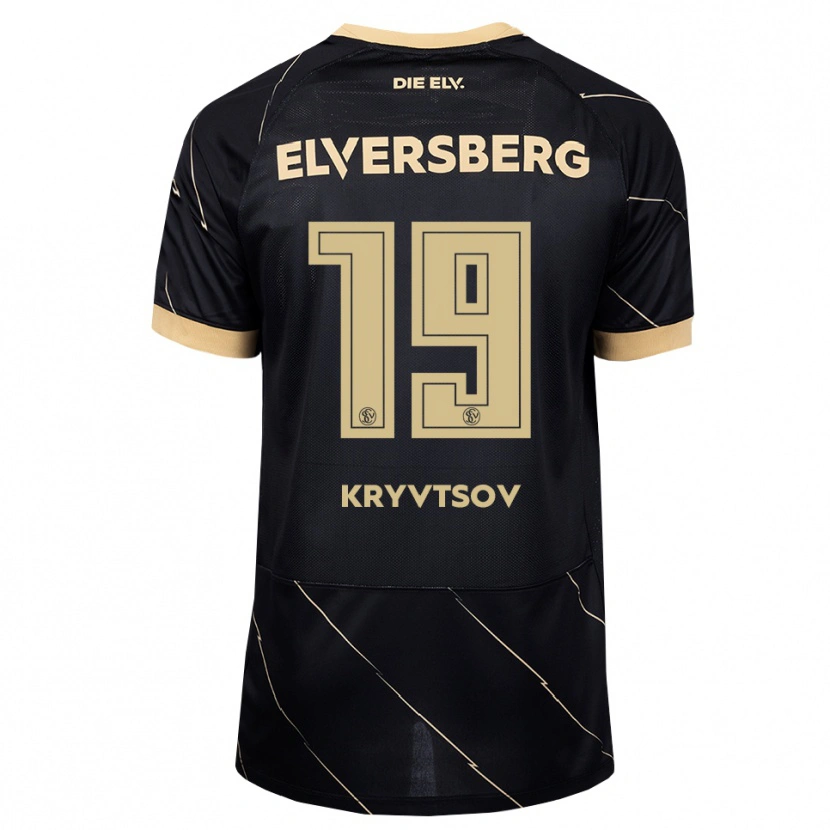 Danxen Män Nikita Kryvtsov #19 Svart Brun Bortatröja Matchtröjor 2026/27 Tröjor T-Tröja